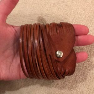 Linea Pelle Double Wrap Leather Bracelet